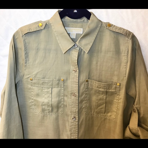 Michael Kors  Rami front button (Khaki) - Picture 1 of 8